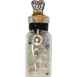 Intuition ~ Rainbow Moonstone Chips w/ Goddess