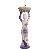 Polyresin T-Light Holder Moon Goddess
