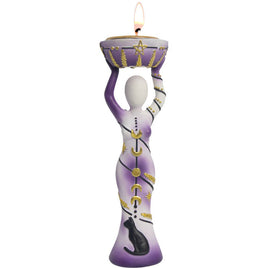 Polyresin T-Light Holder Moon Goddess