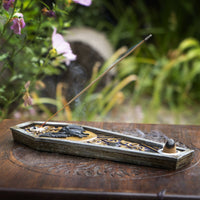 15406 Gothic Vampire Bat Coffin Incense Burner