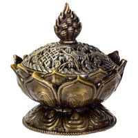 Metal Lotus Cone Incense Burner
