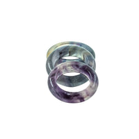 Fluorite Gemstone Band Ring Assorted Sizes Lot of 10 Pcs