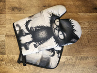 Catitude Oven Mitt and Pot Holder