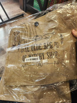 "Ye Olde Bag of Witchy Shit" Large Canvas Bag