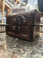 Small Wooden Treasure Trinket Box