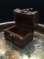 Small Wooden Treasure Trinket Box