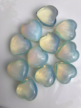 Opalite Jasper Puffy Heart