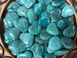 Amazonite Puffy Heart