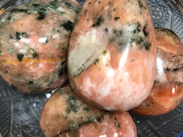 Orchid Calcite Freeform Palm Stones