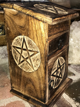Wooden Pentacle Storage Almirah