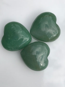 Green Aventurine Puffy Heart