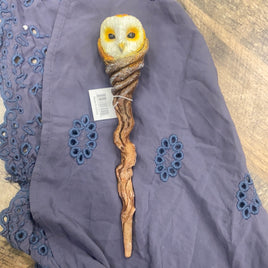 Owl wooden wand