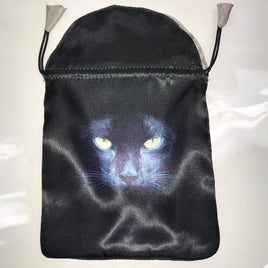 Black Cat Satin Bag