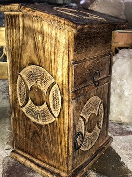 Wooden Storage Triple Moon Almirah