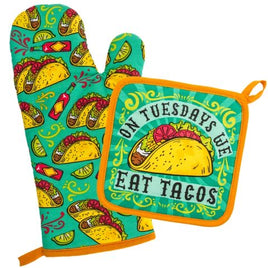 Taco Tuesday Oven MIT & Pot Holder
