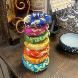 Singing Bowl Cushion Chakra Set