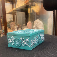 Ohm Trinket or Tarot box green