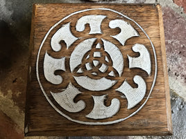 Wooden Triquetra Altar Table