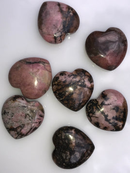 Rhodonite Puffy Heart