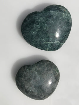 African Jade Jasper Puffy Heart